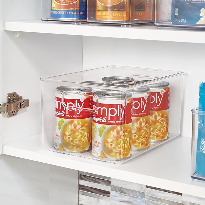 InterDesign iDesign Recycled Plastic Pantry Storage Bin – Linus Collection - Clear