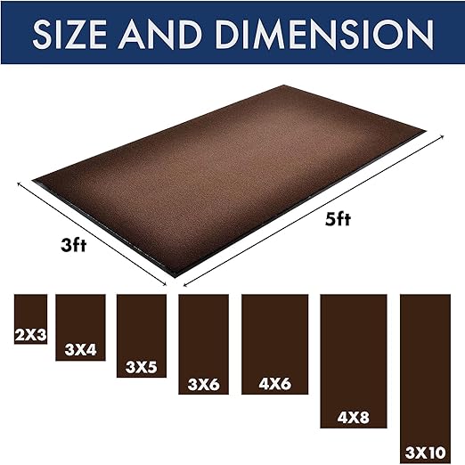 Notrax - 141S0034BR 141 Ovation Entrance Mat, for Home or Office, 3' X 4' Brown