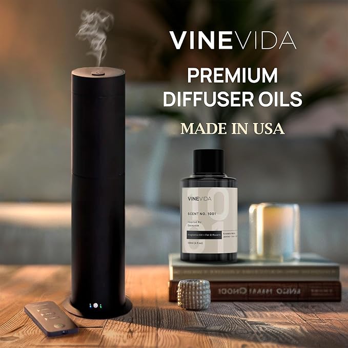 VINEVIDA (Pack of 4) Hotel Fragrance Collection Diffuser Oil - Hotel Scents Diffusers for Home - Cold Air Diffuser Oil - Hotel Scent Essential Oil, Diffuser Scents No. 1000, No.1001, No.1007, No.1003