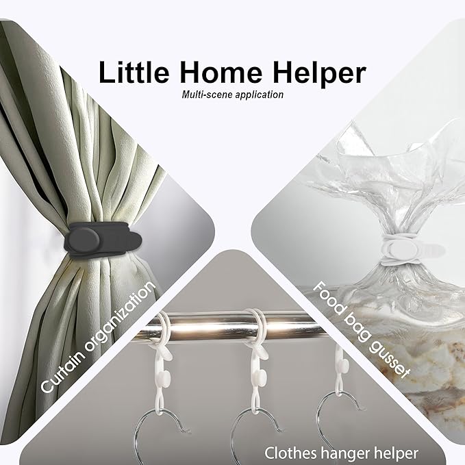 Nearockle 16Pcs 4.2" Silicone Cable Ties Cord Organizer for Cable Management, Reusable Cable Organizer Electronic Accessories in Home,Office,Kitchen,School,Travel(Black*8 & White*8)