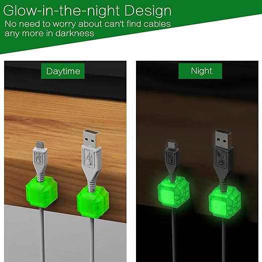 9pcs Magnetic Cable Clips - FonPeak Ultra-Adhesive Desk Cable Management Clips, Cord Organizer for Max 7.5mm/0.3 inches Cables, Suit for Desktop, Nightstand, Home, Office, Car, and Wall