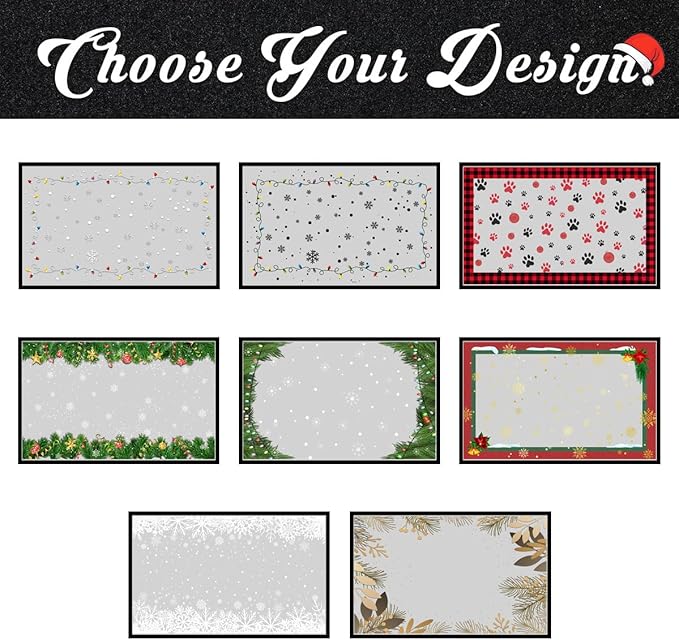 Custom Christmas Name Door Mat for Family, Personalized Christmas-Decor Indoor, Custom Merry-Christmas Door Mat, Christmas Decor Gifts Customized