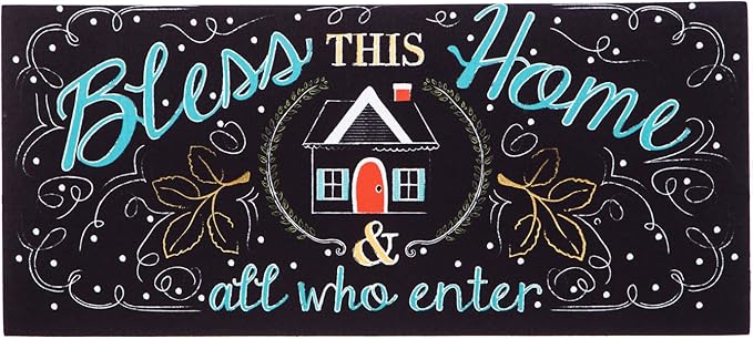 Evergreen Sassafras Fall Christmas Holiday Doormat Insert Bundle & Tray Set of 5, Interchangeable Entrance Door mats Indoor and Outdoor Welcome Mat 30 x 18 Tray Non Slip Backing Low Profile