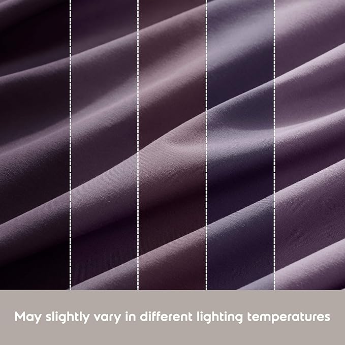 Nestl Extra Deep Full Sheet Set - 6 Piece Breathable & Cooling Sheets - Hotel Luxury Bedding Set w/18-24 Inch Deep Pockets - Easy & Secure Fit - Super Soft, Wrinkle Free & Comfy - Purple