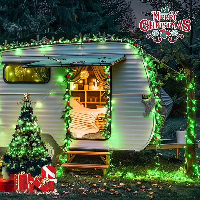 JMEXSUSS Green Lights for Halloween Decor, 66ft 200 LED Green String Christmas Lights Outdoor Indoor, Clear Wire Christmas Light Plug in for Garden Party Christmas Tree Halloween Decorations