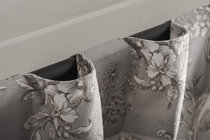 Maison d' Hermine Curtains for Living Room 100% Cotton 84 inch Length One Panel Light Filtering Toile Curtains for Bedroom Windows with Rod and Loop Pockets Drapes (Joli Jouy Beige, 50" W x 84" L)
