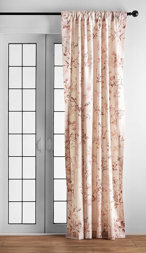 Maison d' Hermine Curtains for Living Room 100% Cotton 84 inch Length Two Panels Light Filtering Curtains for Bedroom Windows with Rod and Loop Pockets Drapes (Equinoxe Beige, 50" W x 84" L)
