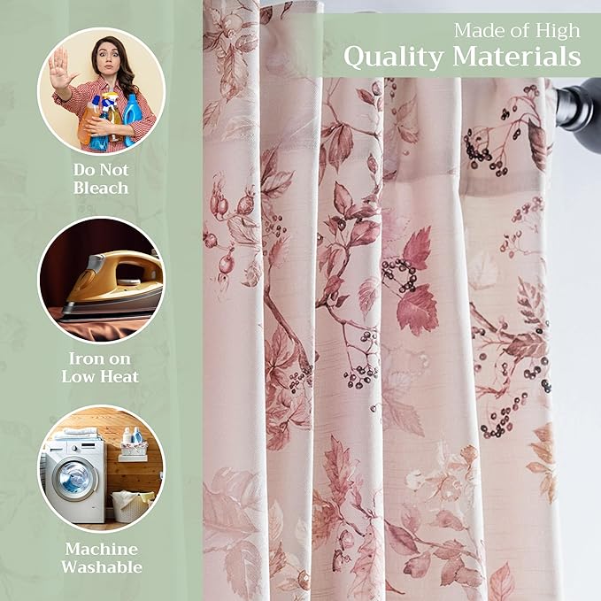 Maison d' Hermine Curtains for Living Room 100% Cotton 84 inch Length Two Panels Light Filtering Curtains for Bedroom Windows with Rod and Loop Pockets Drapes (Equinoxe Beige, 50" W x 84" L)