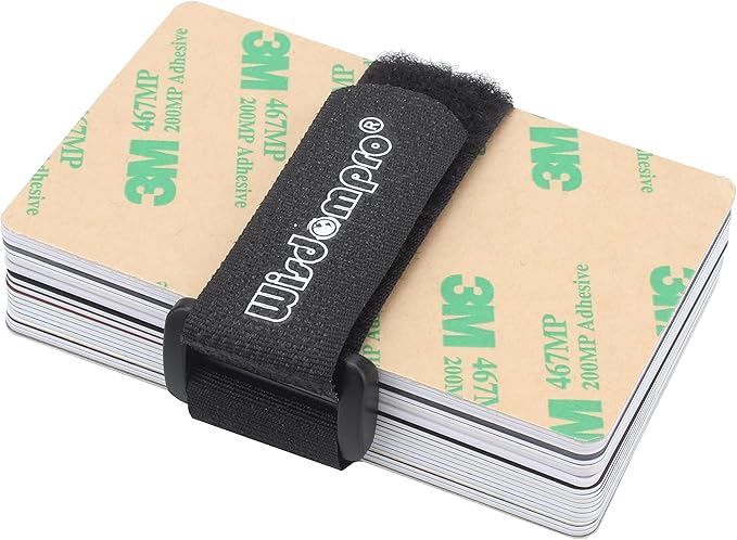 20 Pack 0.8 x 8 Inches Hook and Loop Reusable Fastening Cable Tie Down Straps by Wisdompro - Reusable, Durable Functional Ties to Keep Your Home, Office, Workspace from Tangled Messes of Cords