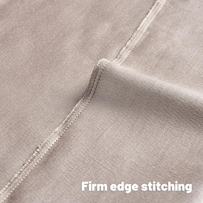 FUTEI Beige Chenille Decorative Throw Pillow Covers 22x22 Inch Set of 2,Soft Embossed Striped Textured Cushion Case,Modern Home Decor for Couch Bed Living Room