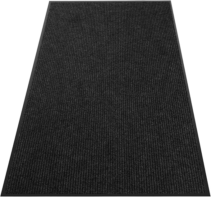 Commercial Grade Front Door Mat 4′ x 44′Customized Sizes,Heavy Duty Waterproof All Weather Doormat for Entrance, Rubber Backing Low Profile Indoor Outdoor Mats,Brush Floor Mats for High Traffic Area