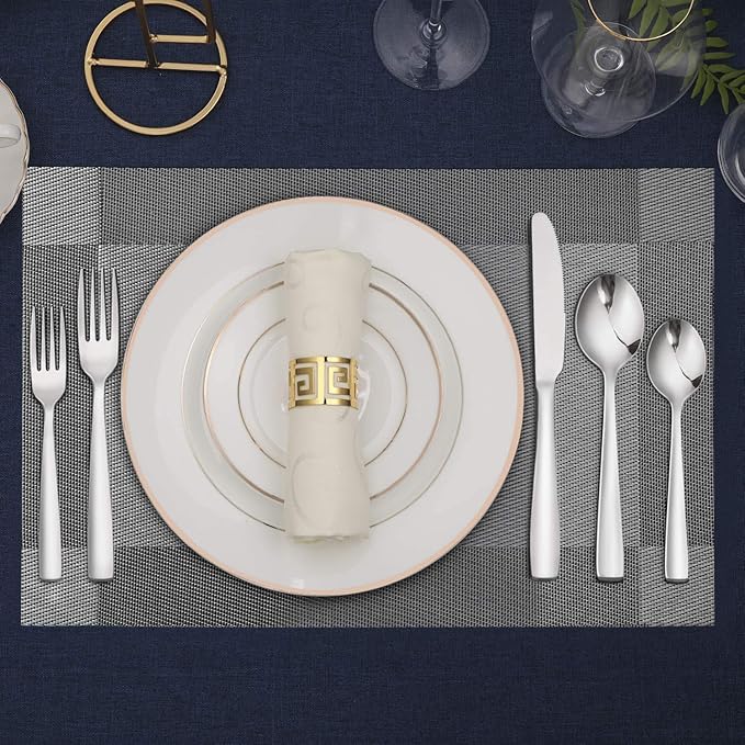 Hiware 72-Piece Silverware Set for 12, Stainless Steel Flatware Cutlery Set For Home Kitchen Restaurant Hotel, Mirror Polished, Dishwasher Safe