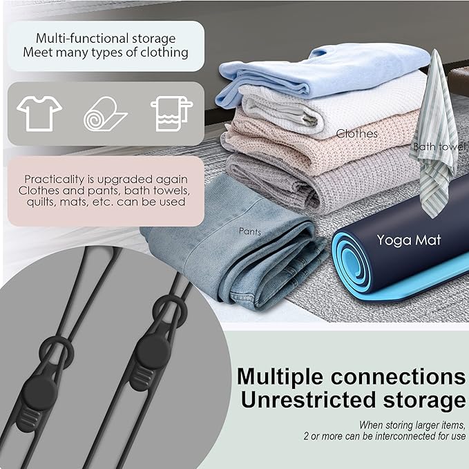 Nearockle Silicone Cable Ties Cord Organizer for Cable Management, 20Pcs 3" and 4.5" Reusable Cable Organizer Electronic Accessories for Home, Office, Kitchen, School, Travel (Black)