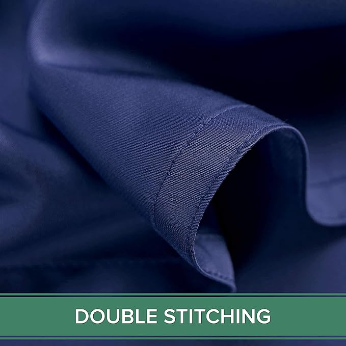 Queen Sheets by Pure Bamboo, Genuine 100% Organic Viscose Derived from Bamboo Bed Sheet Set, Luxuriously Soft & Cooling, Double Stitching, Lifetime Quality Promise (Queen, Cobalt Blue)