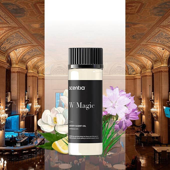 Scentia W Magic Hotel Diffuser Oil Inspired by W Signature Hotel - 20 mL 0.67 fl oz - Aromatherapy Oil for Diffusers, Candle Making & DIY Crafts