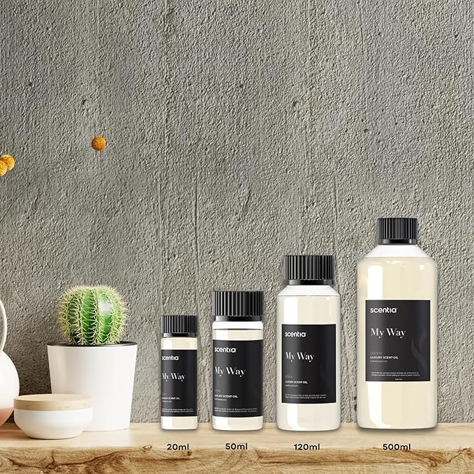 Scentia Hotel My Way Diffuser Oil Inspired by The 1 Hotel MiamiBeach - 120 ml 4.06 fl oz - Fragrance Oil Blend Sandalwood, Cedar & Lemon Notes for Aromatherapy Diffusers and Humidifiers