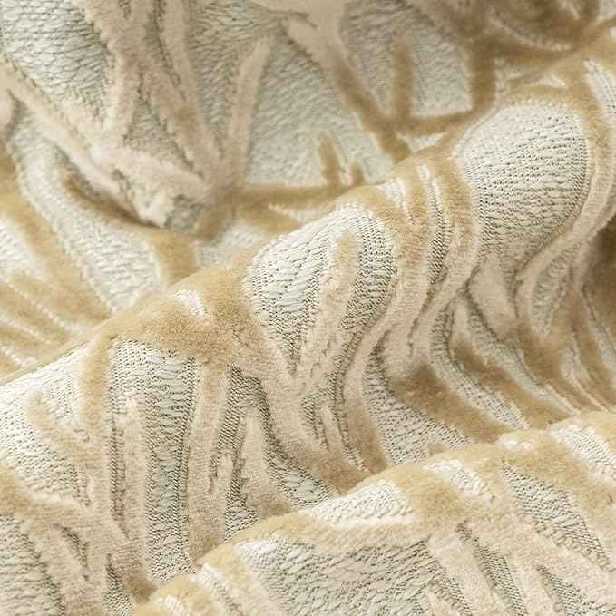 Yangest Beige Twigs Greenish Throw Pillow Cover Branches Velvet Cushion Case Neutral Pillowcase for Sofa Couch Bedroom Living Room Home Decor,20x20 Inch