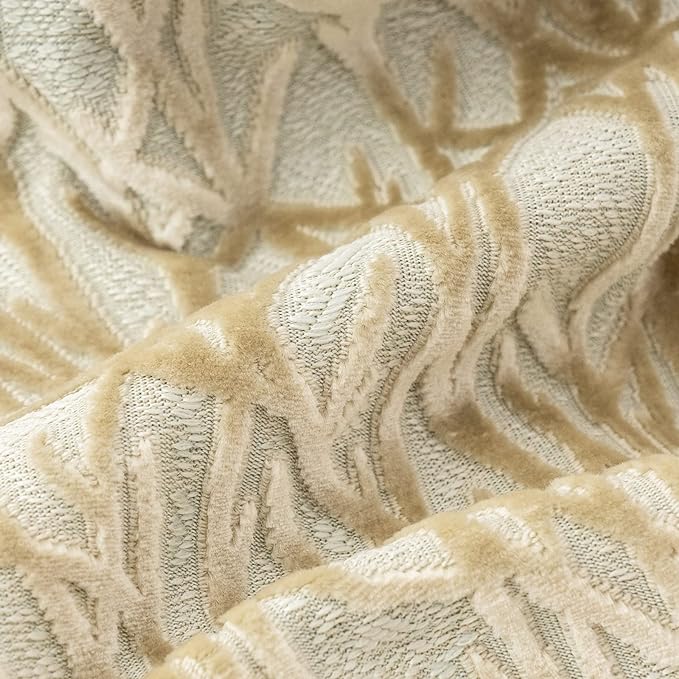 Yangest Beige Twigs Throw Pillow Cover Branches Velvet Cushion Case Neutral Pillowcase for Sofa Couch Bedroom Living Room Home Decor,18x18 Inch