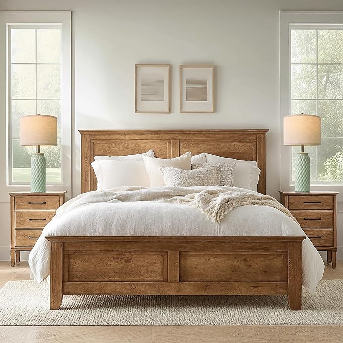 24" Modern Ceramic Green Bedside Lamp Set of 2 Table Lamp for Bedroom Decor Farmhouse Table Lamp for Living Room Office Dorm