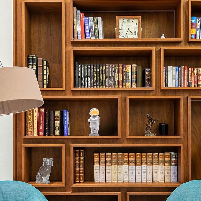 Astronaut Figurine Statue for Desk and Office Decor - Mini Spaceman Figures for Shelf, Gaming, and Men's Room Decorations - Space Gifts and Cool Masculine Home Decor Accessories