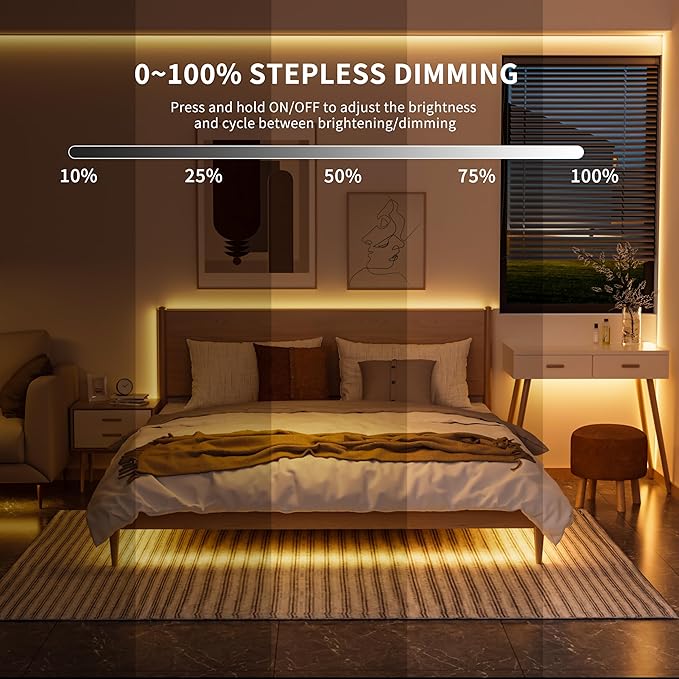 PAUTIX COB LED Strip with Motion Sensor,5V USB LED Tape Light 2700K Warm White,CRI90+ Super Bright,Dimmable Motion Activated LED Strip Light for Bedroom,Cabinets,Kitchen,Stair,Closet Lighting Projects