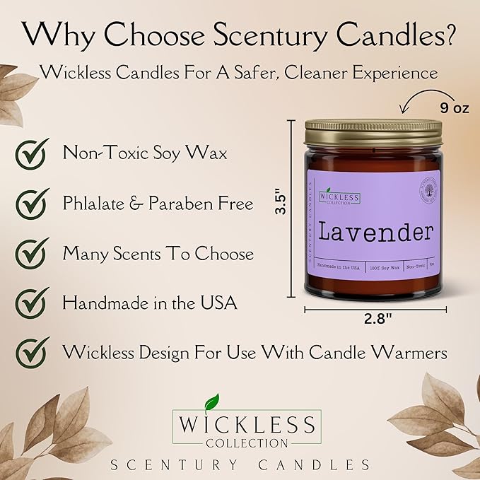 Wickless Candles for Candle Warmer Lamp, Many Scents to Choose, 100% Non-Toxic Soy Wax, Scented Candle Melts for Warming Plate, Handmade in The USA (Citrus Sunshine)