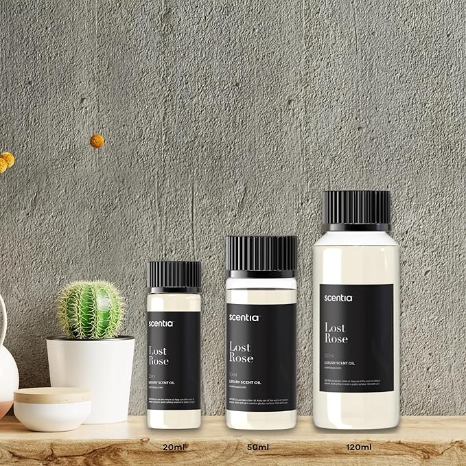 Scentia Hotel Diffuser Oil Inspired by Fairmont Hotel Scent - 120 mL 4.06 fl oz - Refill Diffuser Oil Blend Rose, Oud Wood & Clove Notes for Aromatherapy Diffusers - Lost Rose, Mothers Day Gift