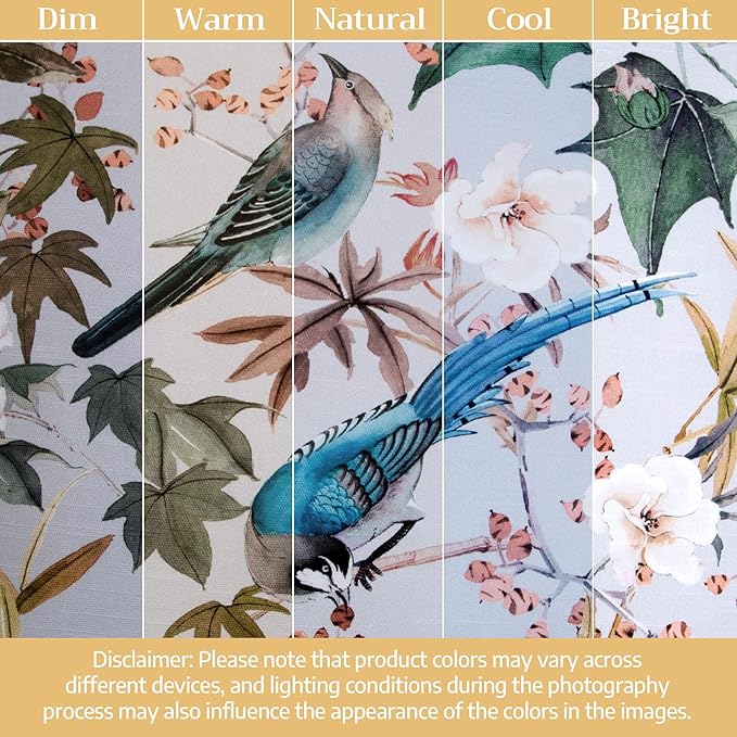 Maison d' Hermine Curtains for Living Room 100% Cotton 84 inch Length One Panel Light Filtering Curtains for Bedroom Windows with Rod and Loop Pockets Drapes (Hokuzai Green, 50" W x 84" L)