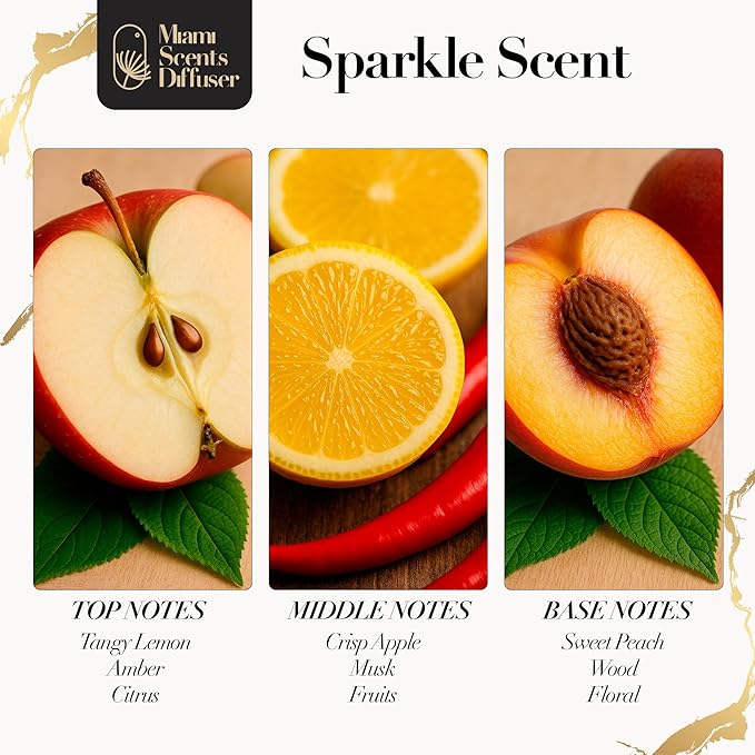 Sparkle Scent Inspired by The Ritz- Carlton Maui Hawaii Hotel 4 FlOz - 120 ml Essential Oils Aroma for Home Diffuser Luxury Fragance Refill Aromatherapy Fresh Blend of Floral, Citrus, Woody & Amber.