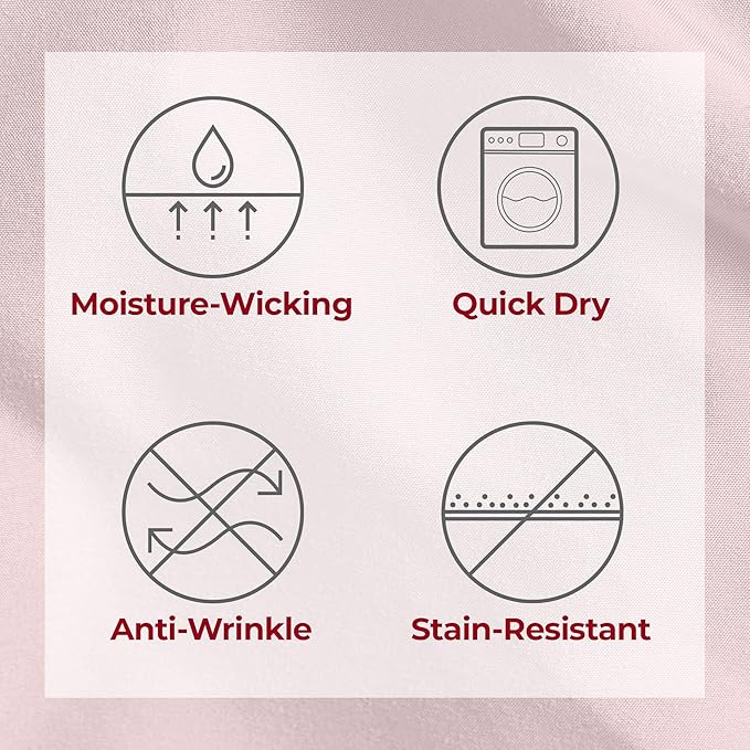Mellanni Extra Deep Twin XL Sheets - 3 PC Iconic Collection Bedding - Hotel Luxury, Ultra Soft, Cooling Bed Sheets - Wrinkle, Fade, Stain Resistant (Twin Extra Long, Blush Pink)
