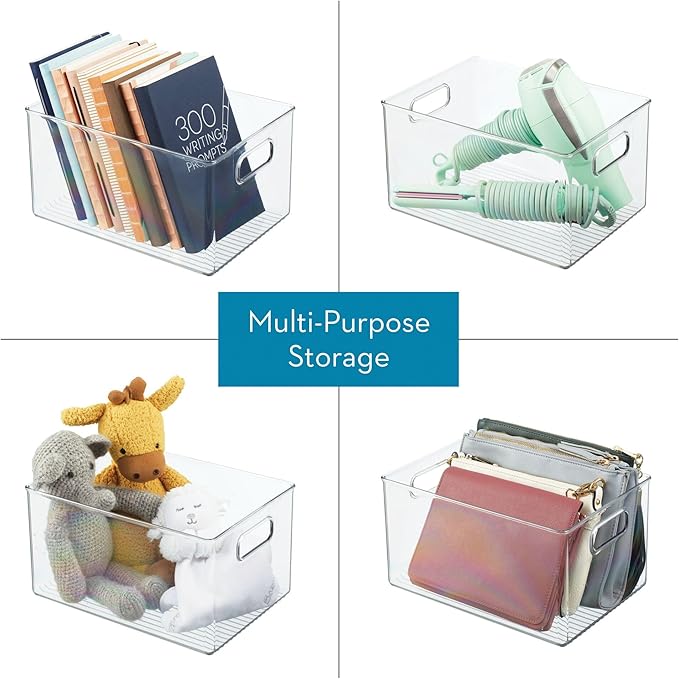 InterDesign iDesign Recycled Plastic Pantry Storage Bin – Linus Collection - Clear