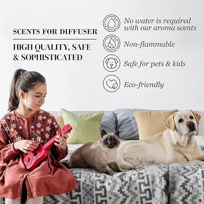 Hotel Scents Santal Diffuser Oil 500mL - Aromatherapy Fragrance Inspired by 5-Star Hotels - Notes of Sandalwood, Leather & Cedar - Inspired by Santal Perfume - Luxury Home Scents Refill