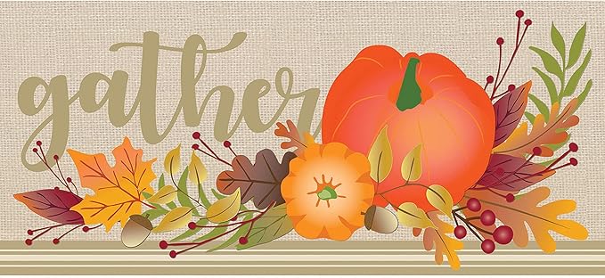 Evergreen Sassafras Fall Christmas Holiday Doormat Insert Bundle & Tray Set of 5, Interchangeable Entrance Door mats Indoor and Outdoor Welcome Mat 30 x 18 Tray Non Slip Backing Low Profile