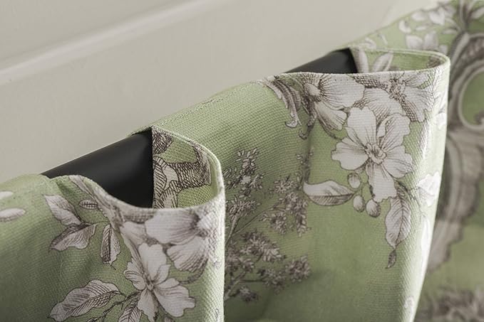 Maison d' Hermine Curtains for Living Room 100% Cotton 108 inch Length One Panel Light Filtering Toile Curtains for Bedroom Windows with Rod and Loop Pockets Drapes (Joli Jouy Green, 50" W x 108" L)