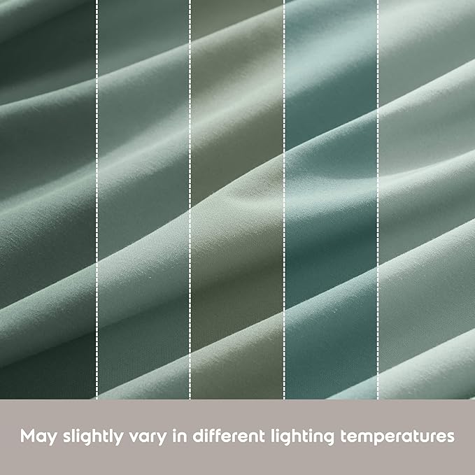 Nestl Extra Deep Twin Sheet Set - 4 Piece Breathable & Cooling Sheets - Hotel Luxury Bedding Set w/18-24 Inch Deep Pockets - Easy & Secure Fit - Super Soft, Wrinkle Free & Comfy - Sage Green