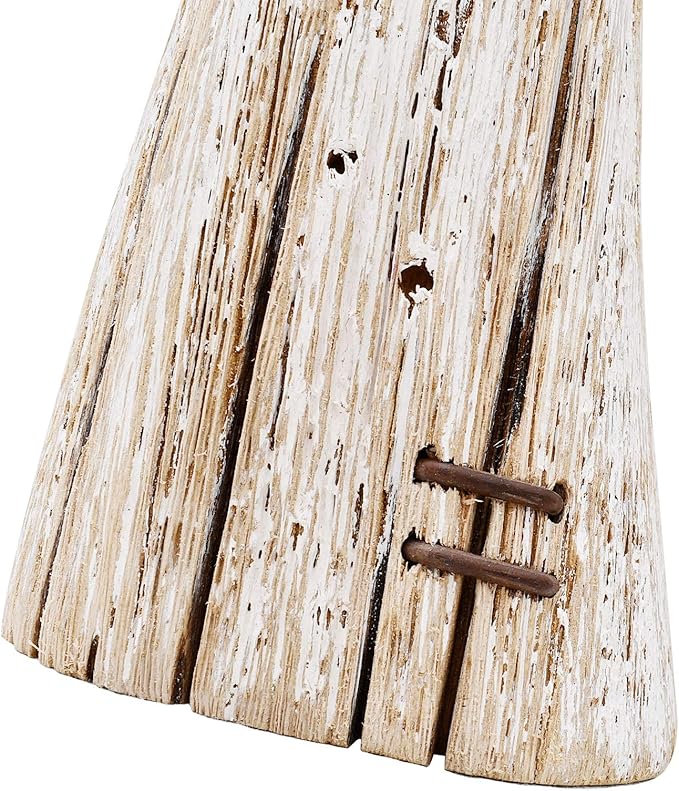 Rustic Wood Whale Tail Decor Tabletop Nautical Decor, Wooden Whale Tail Nautical Decoration Beach Themed Decoration Coastal Decor Whale Tail Decoration for Home Mediterranean Decor (13.6" H)