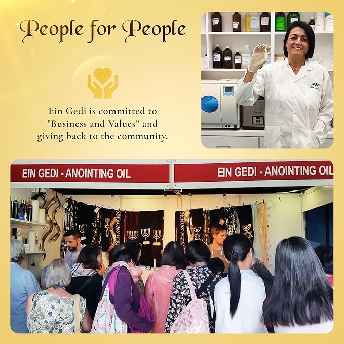 Anointing Oil for Prayer 3 Bottles Set 10ml/0.34oz Each Bottle - The Original Perfumes of The Bible - Frankincense, Myrrh and Spikenard Made in The Holy Land - by Ein Gedi