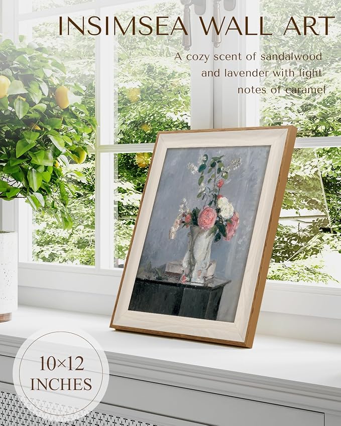InSimSea Framed Canvas Wall Art for Living Room,Vintage Laundry Room Art Print, Antique Oil Painting, Country Landscape Vintage Wall Art Canvas,For Living Room, Bedroom, Office,Gallery 10x12In