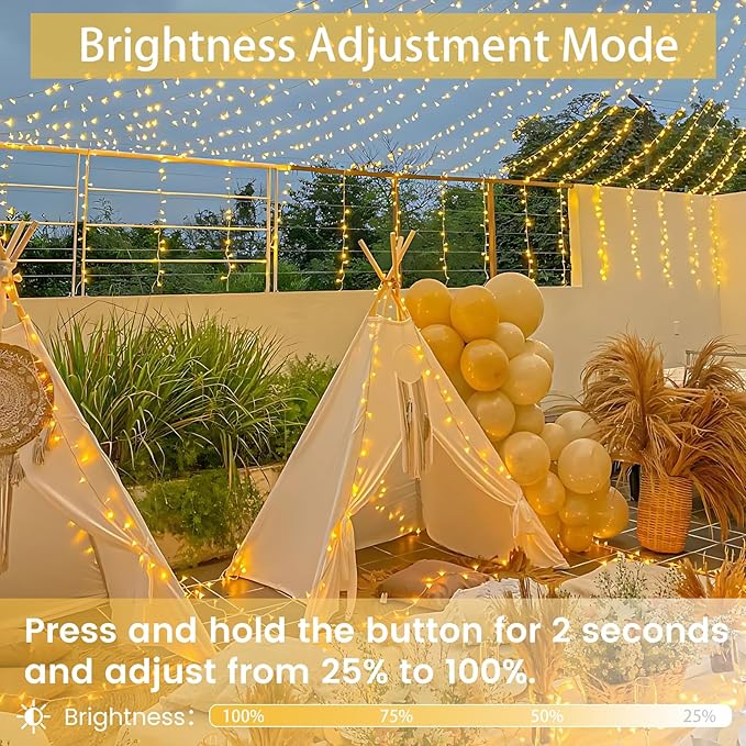 Extra-Long 800 LED Christmas String Lights Outdoor Indoor, 13 Modes Warm White Christmas Lights Waterproof, Super Bright Twinkle Fairy Lights Plug in Clear Wire for Xmas Tree Bedroom Wedding Party