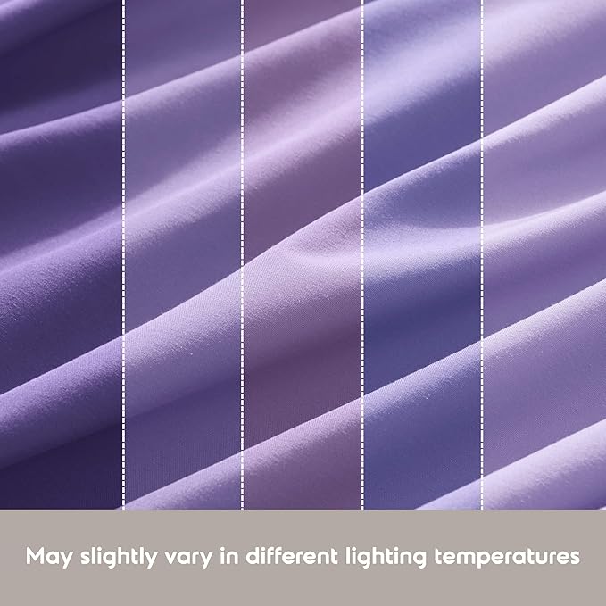 Nestl Extra Deep King Sheet Set - 6 Piece Breathable & Cooling Sheets - Hotel Luxury Bedding Set w/18-24 Inch Deep Pockets - Easy & Secure Fit - Super Soft, Wrinkle Free & Comfy - Lavender