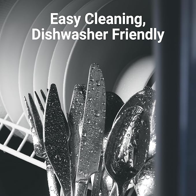 Essen Flatware Set for 6, 30-Piece Silverware Set, Premium 18/10 Stainless Steel Utensils with Mirror Finish, Modern Silverware for Daily Use, Hosting, or Housewarming Gifts