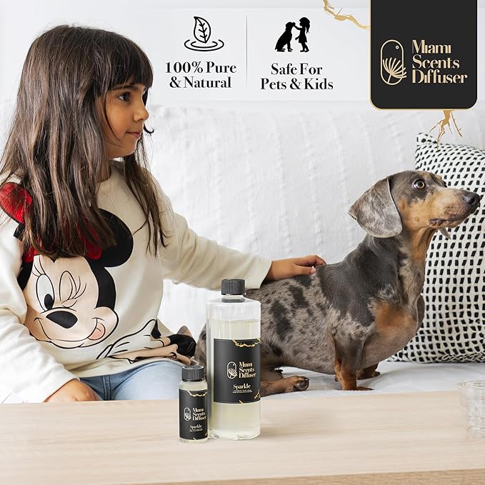 Sparkle Scent Inspired by The Ritz- Carlton Maui Hawaii Hotel 4 FlOz - 120 ml Essential Oils Aroma for Home Diffuser Luxury Fragance Refill Aromatherapy Fresh Blend of Floral, Citrus, Woody & Amber.