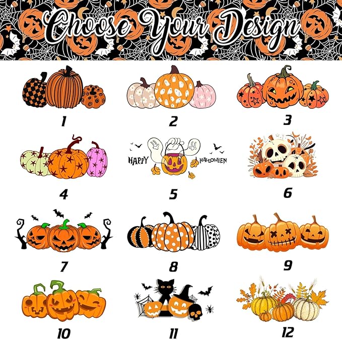 InterestPrint Personalized Halloween Family Doormat with Name Pumpkin Pattern Custom Family Member Welcome Mat, Customized Halloween Door Mat with Name, Dog, Cat, Ghost Family Welcome Doormat