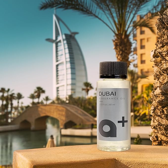 Aromar+ Fragrance Oil – Signature Set – Dubai, Ibiza & Miami – Inspired by W Hotel, Aria Hotel & Ritz Carlton – for Waterless Diffusers – 60mL Bottles (Pack of 3)