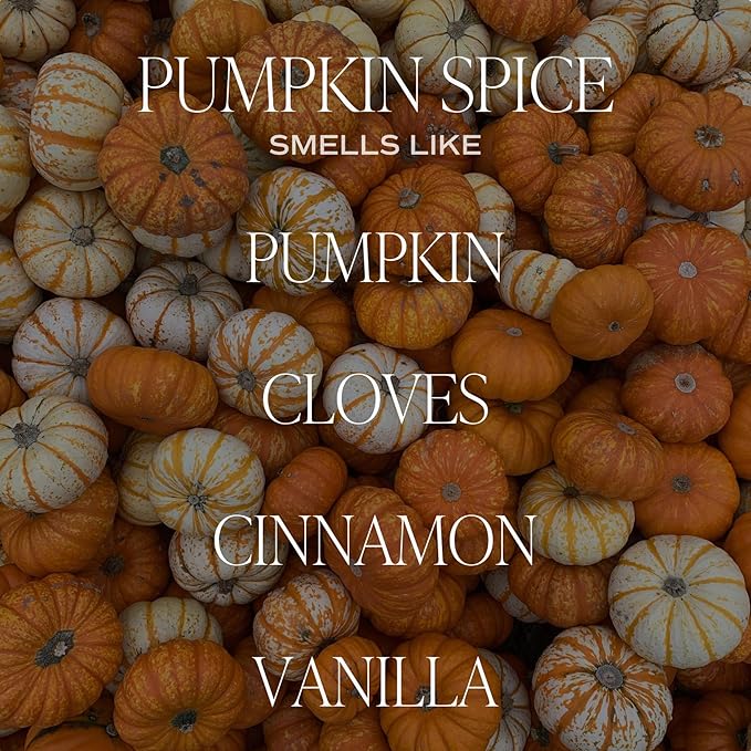 Sweet Water Decor Pumpkin Spice Candle - Fall Candles with Pumpkin, Clover, Cinnamon & Vanilla Scent for Home - Pumpkin Candle with 70 Hours Burn Time - 15Oz Orange Jar Pumpkin Spice Soy Candles