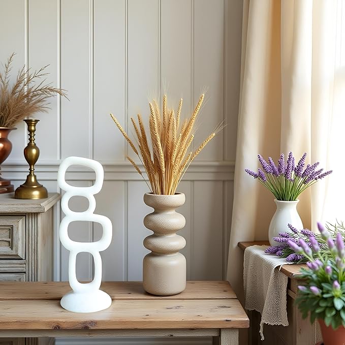 14'' Abstract Decorative Sculpture Ornament, Modern Art Statue Table Decor with Base, Accent Figurine for Dining Room Living Room Office Centerpiece ,Home Decor,Coffee Table Statues,Desk Decor