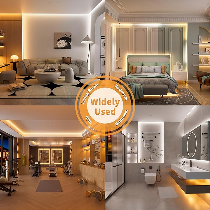 PAUTIX COB LED Strip Lights Addressable 2700K-6500K Chasing White Light CCT Smart IC Tunable Tape Lights 32.8ft Super Bright Dimmable,Alexa Voice Control,for Under Cabinet Bedroom Kitchen DIY Lighting