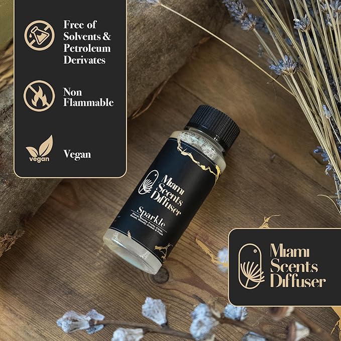 Sparkle Scent Inspired by The Ritz- Carlton Maui Hawaii Hotel 4 FlOz - 120 ml Essential Oils Aroma for Home Diffuser Luxury Fragance Refill Aromatherapy Fresh Blend of Floral, Citrus, Woody & Amber.