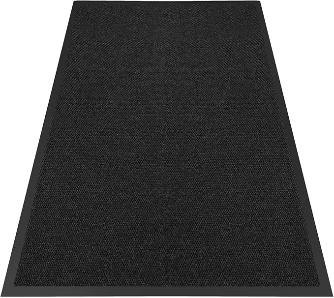 Commercial Grade Front Door Mat 3′ x 36′Customized Sizes,Heavy Duty Waterproof All Weather Doormat for Entrance, Rubber Backing Low Profile Indoor Outdoor Mats,Brush Floor Mats for High Traffic Area