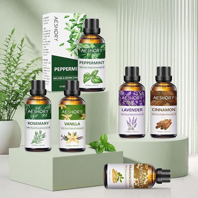 Rosemary Essential Oils 3.38FL.OZ - Aromatherapy Essential Oils for Diffusers for Home, Rosemary Scented Oils for Massage, Soap Candle Making